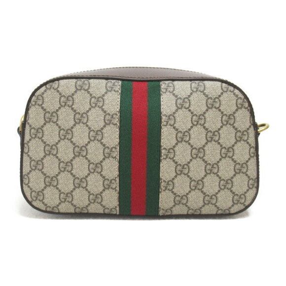 Gucci GG Supreme Canvas Shoulder Bag Brown Beige - Picture 2 of 9